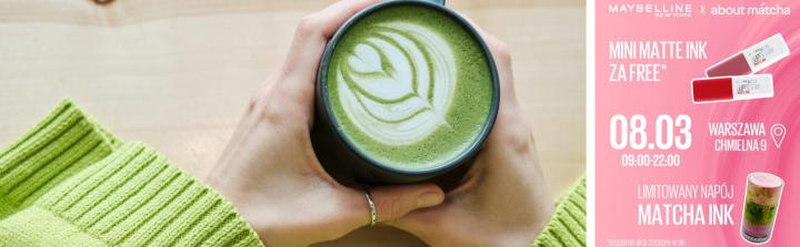 Maybelline NY stawia na bezpośredni kontakt z konsumentkami. Akcja z matchą w warszawskim lokalu